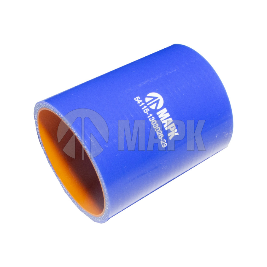 Патрубок радиатора нижний (силикон) синий (Ф66x90) (TRUCKMARK)