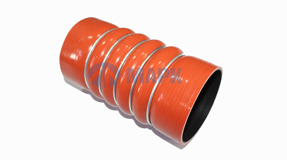 Патрубок интеркуллера A0020946382 (красный) (D=100mm/L=205mm/ 5колец) а/м КАМАЗ 5490/Axor (SAMPA)