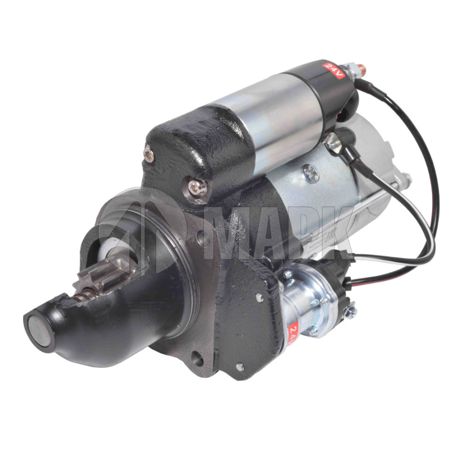 Стартер а/м КамАЗ-4308, ПАЗ, ЛИАЗ, НЕФАЗ c дв.Cummins ISBe-185 (24V 4kW z10) (аналог 4992135) МАРК