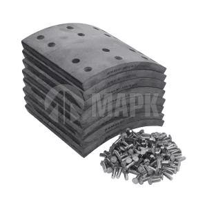 Накладки тормозные L1-12T 133-02-65/66 (c клепками ) СЗАП (ТЕМАС)