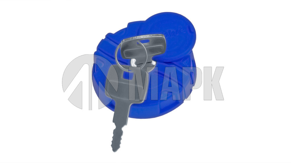 Крышка бака AdBlue (мочевины) d=40 (пласт. с ключом) (синяя)