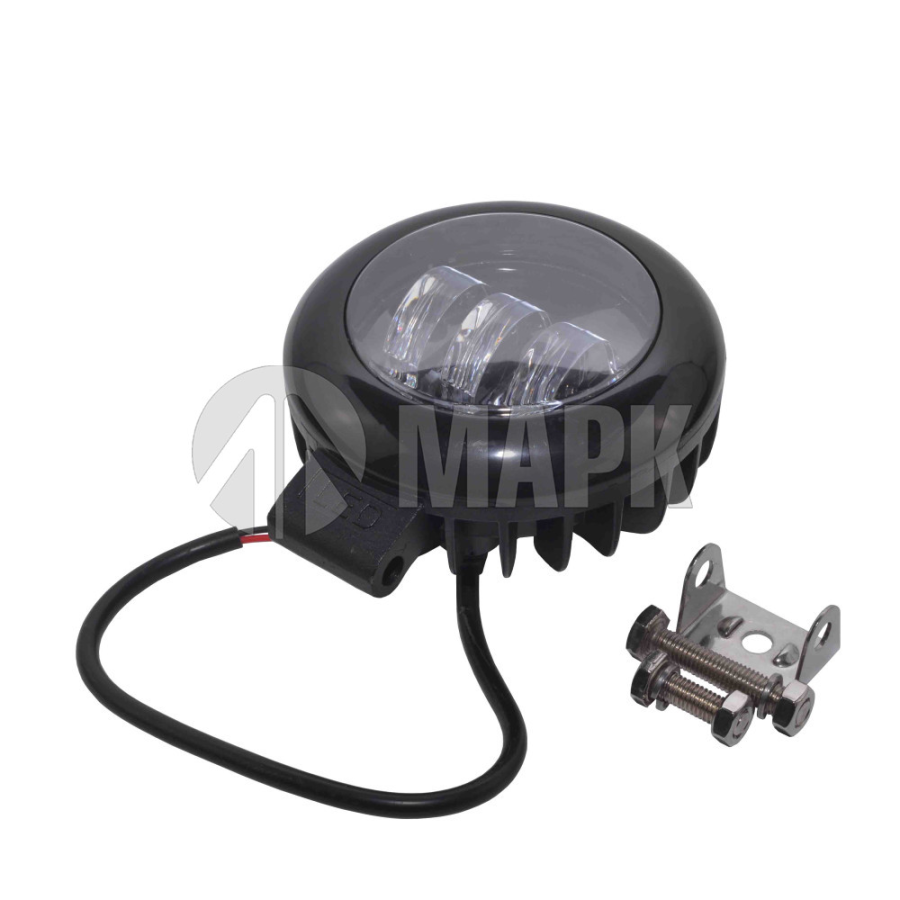 Фара противотуманная OFF-Road (ЛИНЗА, 3 диода, направленный свет) 12/24V 27W (133х55х113)