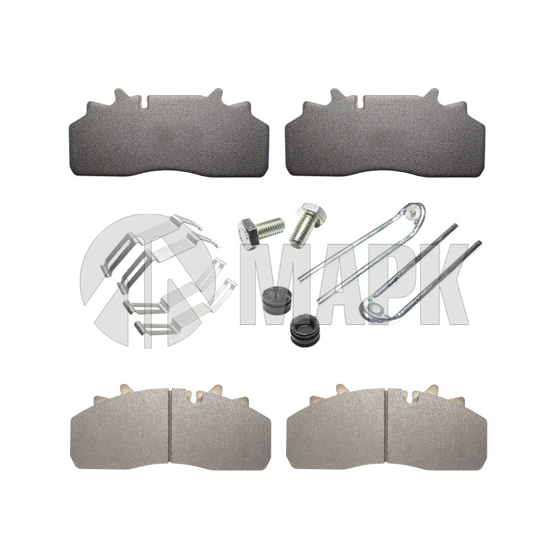 Колодки дисковые 29125 (29277) с установочным комплектом (250х111х29) Volvo FH/FM (UNIX)