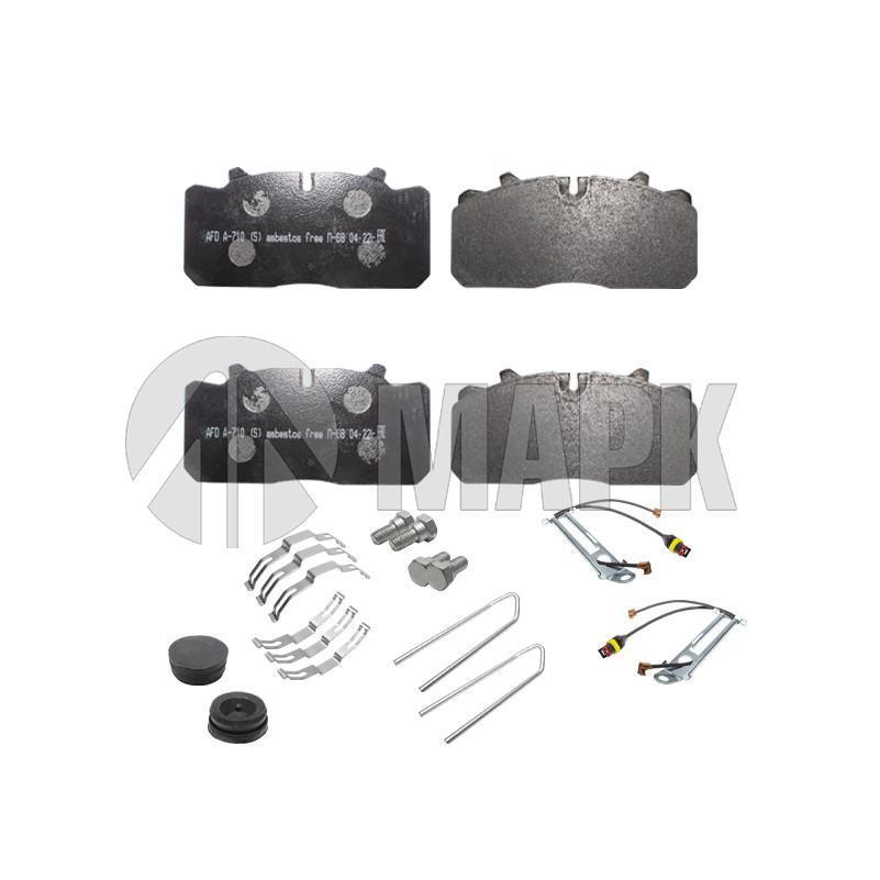 Колодки дисковые 29088 а/м ГАЗон Next передие/задние 6403179292 (колодки с датчиком +пластины) (AFD)