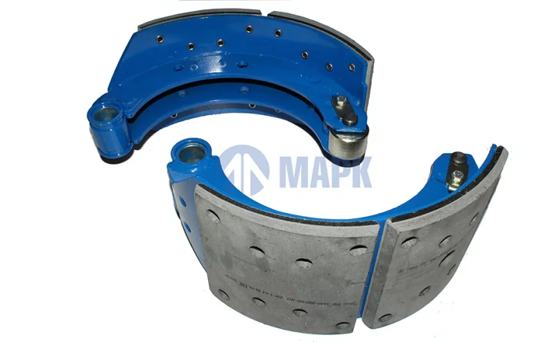 165440-3501090/91 - Колодка тормозная МАЗ верх/низ (ролик+ось) (АККОР)