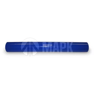 Патрубок радиатора верхний МАЗ 500-1303025-01 (силикон) синий (d=42x420)