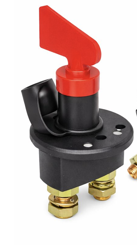 Выключатель массы (аналог 002.843-13) а/м КамАЗ 54901/MAN 24V (механический, флажковый)