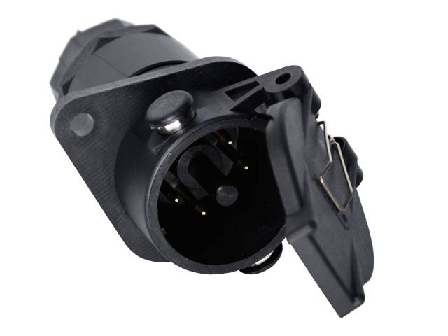 Электроразъём (вилка) ABS 7 контактов (24V, пласт.) (TrailerParts)