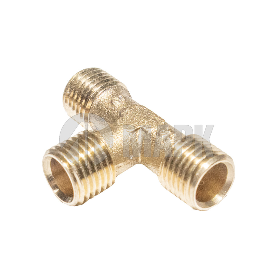 Тройник М14х1,5xМ14х1,5xМ14х1,5 (медный) (20шт в уп)